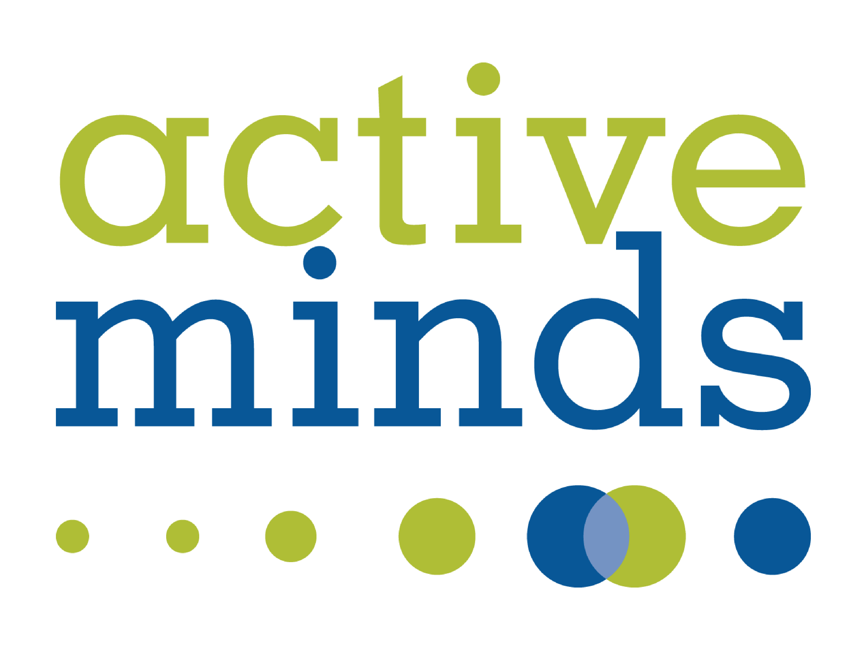 Active Minds logo in green and blue text